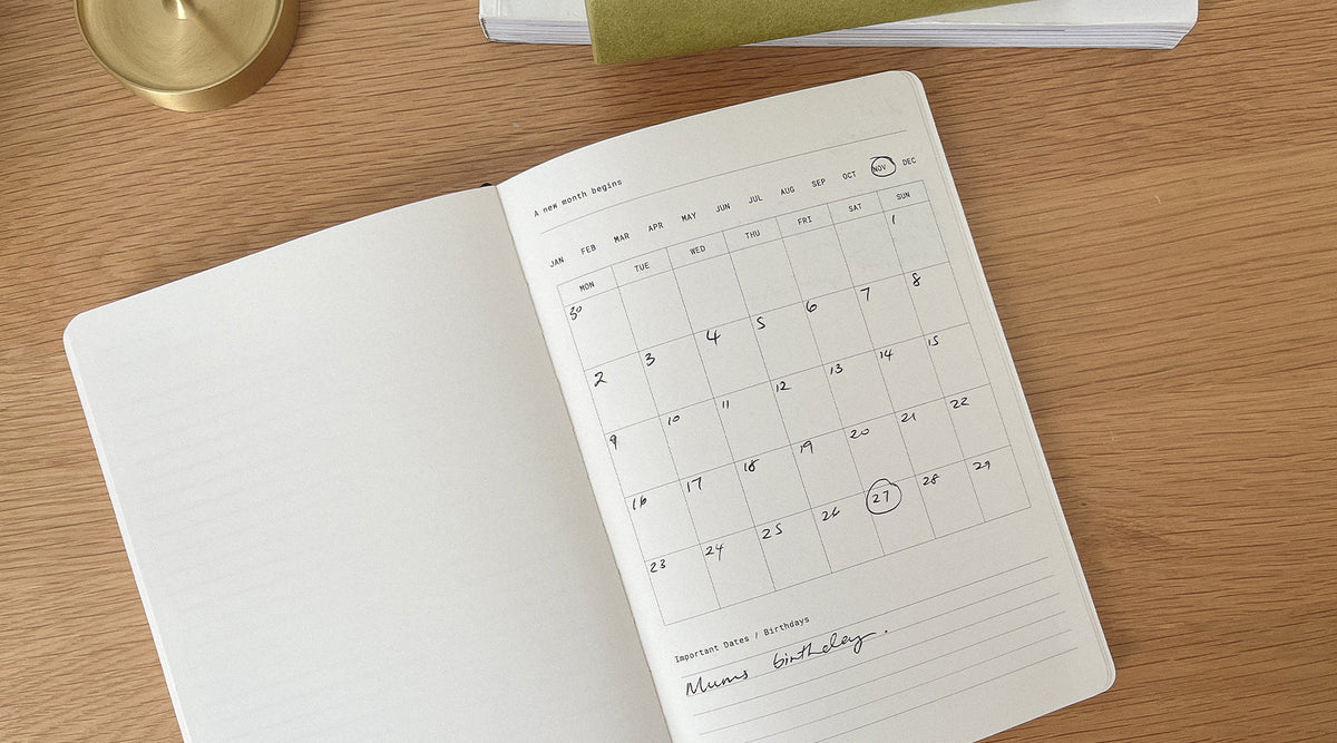 In Use | How I set up a month in ten minutes