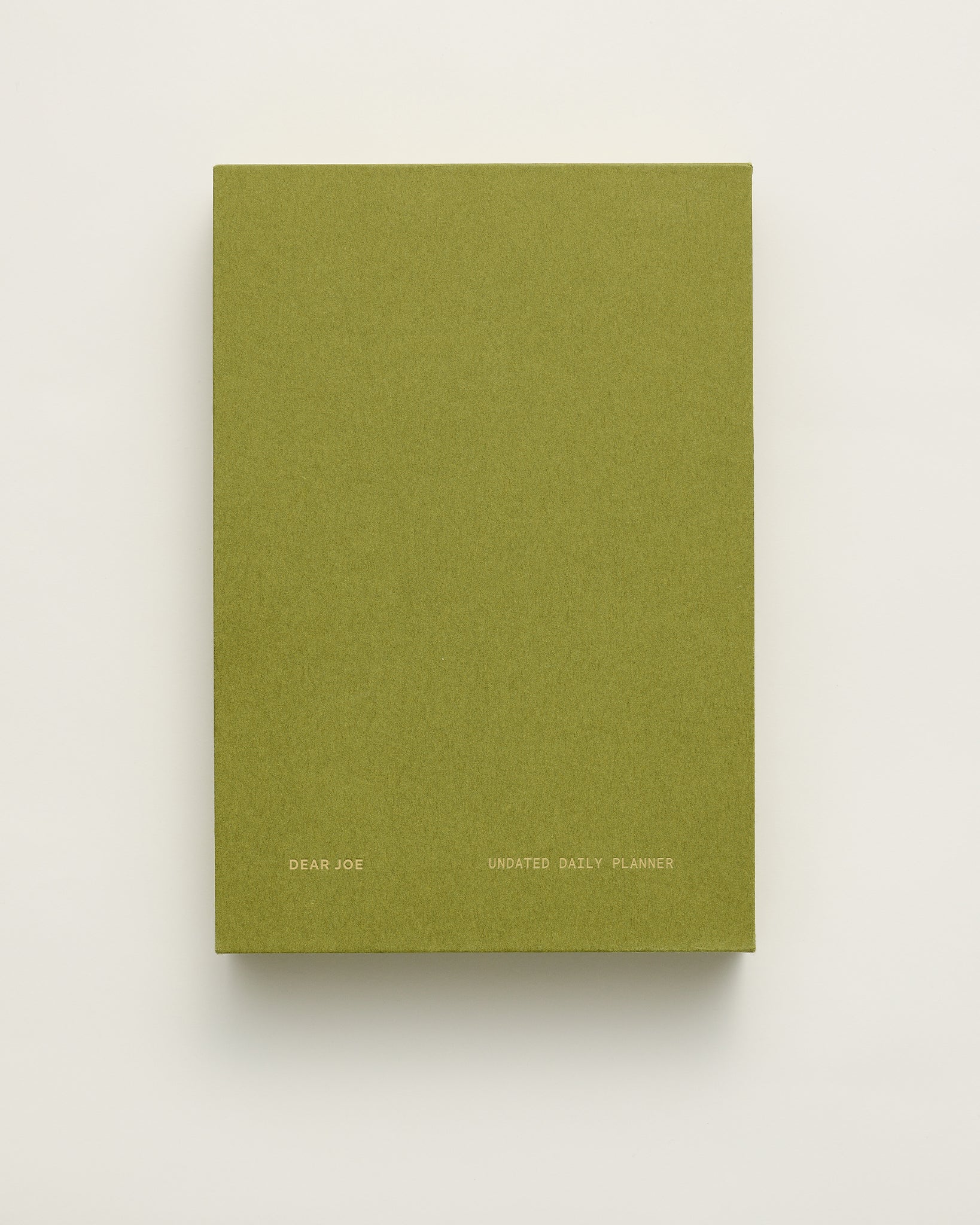 Undated Daily Planner